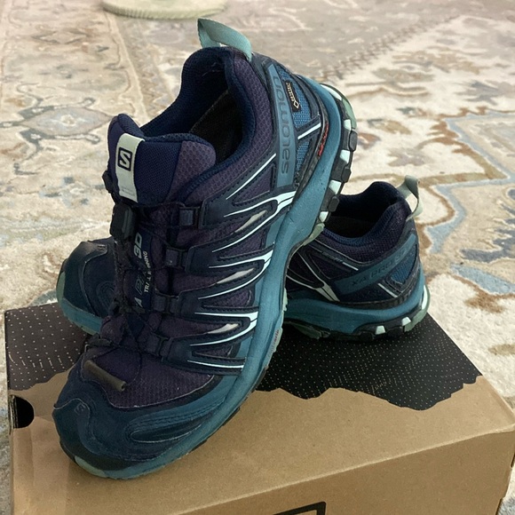 Saloman XA Pro 3D GORE-TEX Women's Trail Running Shoe Navy / Size 8 - Picture 4 of 5